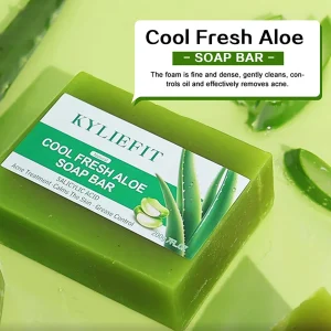 AILKE Aloe Vera Whitening Soap, Remove Acne, Pimples, Skin Radiant, Improve Skin Luster, Vegan Bath Wash Men  for and Women!