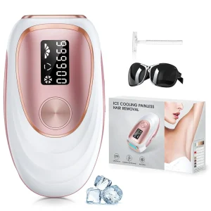 Laser Hair Removal IPL 999900 Flashes with Ice-Cooling for Painless and Long-Lasting Result