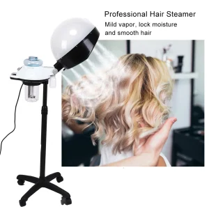 Salon Spa Hair Steamer Rolling Stand Hooded for Coloring/Perming/Conditioning (US 110V)