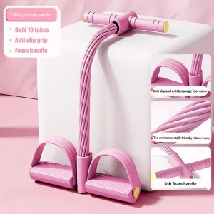 10-Tube Yoga Pedal Puller - Resistance Bands. Perfect for Abdomen, Waist and  Arm Training