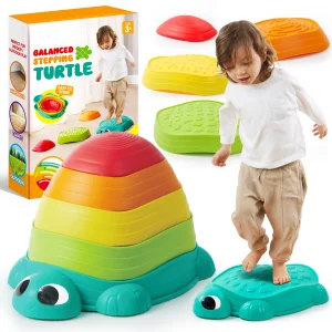 Joyfy 5 Pack Turtle Balance Stepping Stones for Kids Obstacle Course